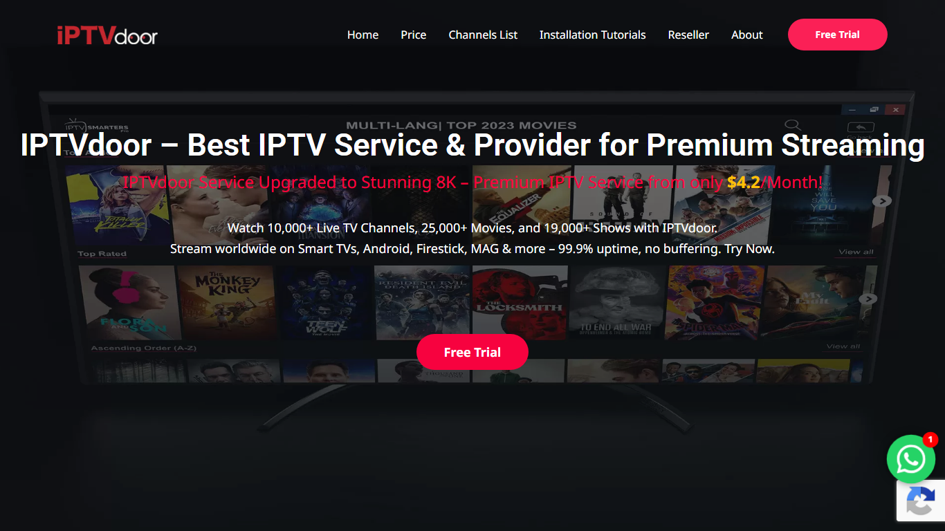 IPTVDoor homepage